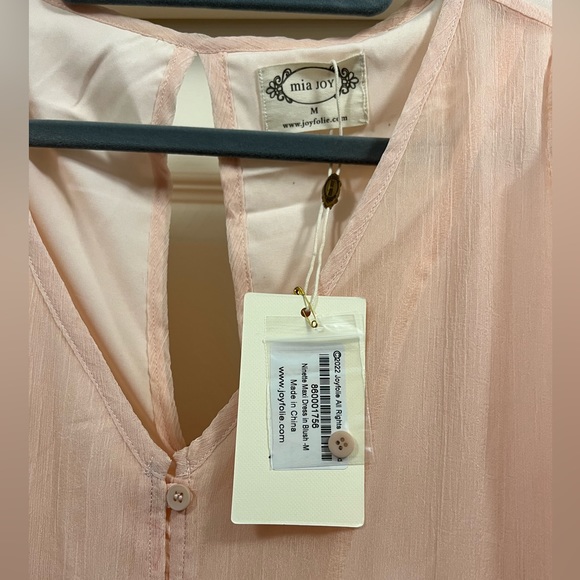 NWT. JOYFOLIE Ninette Maxi dress in Blush, Women’s Medium - Picture 6 of 8
